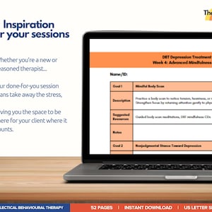 10 Week DBT Session Plans | Dialectical Behavioural Therapy Progress ...