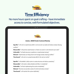 SMART Goals Treatment Planning Guide | Therapy Interventions Therapy ...