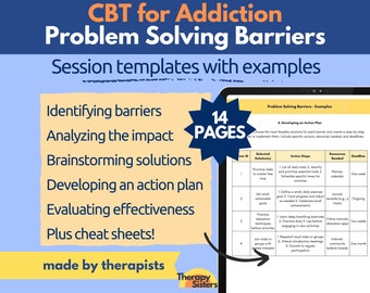 CBT for Addiction Recovery | Substance Use Therapy Interventions Therapy Cheat Sheet Phrases ACT Sobriety and Addiction Treatment Planning