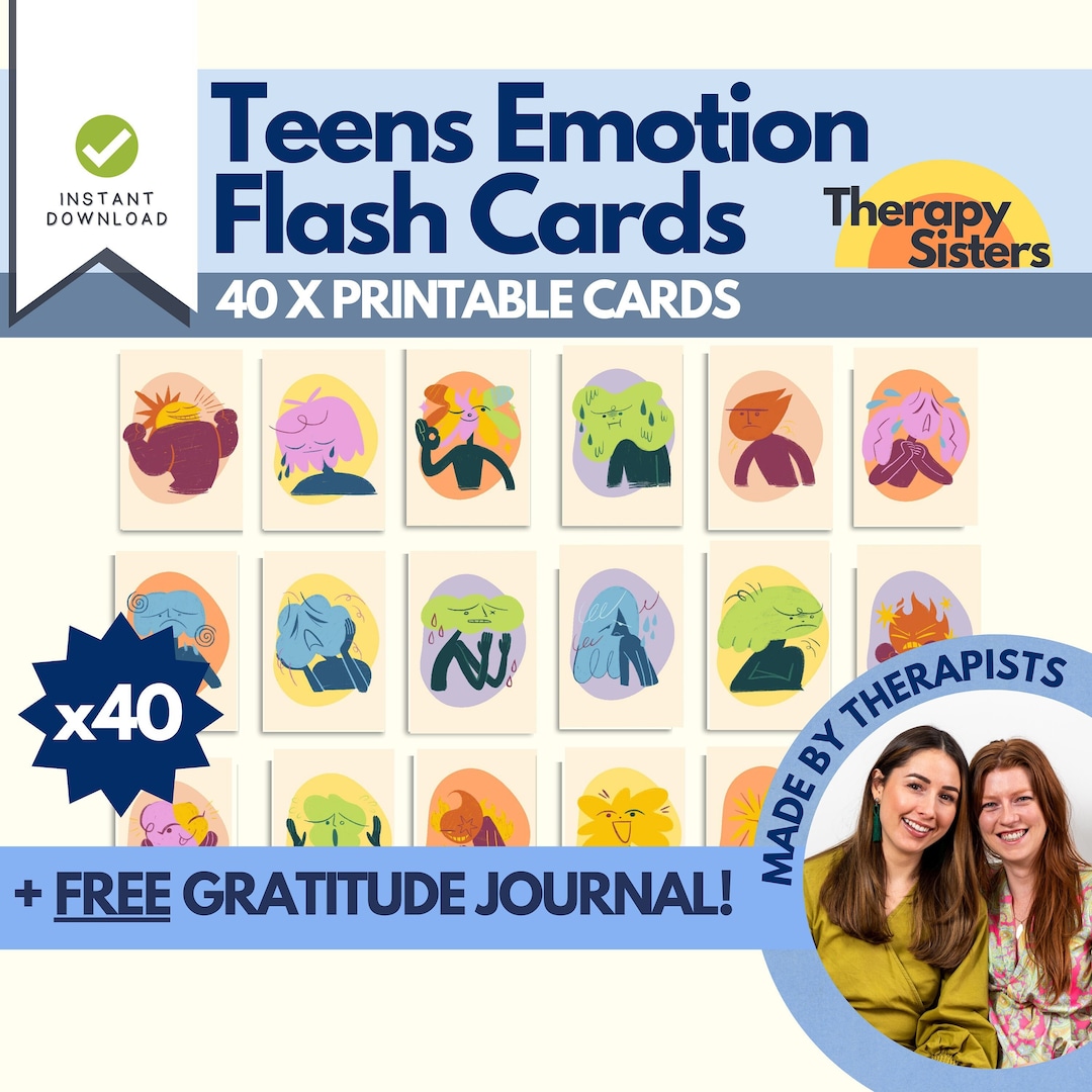 40 Teen Boys Emotion Cards Conversation Starter Adolescent - Etsy