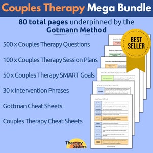 Couples Therapy Resource Bundle | Communication Tools Couples Counselling Reacting and Responding Questions Marriage Counselling Gottman