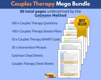 Paquete de recursos de terapia de pareja / Herramientas de comunicación Consejería para parejas Reaccionar y responder preguntas Consejería matrimonial Gottman