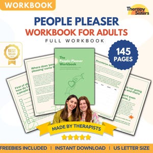 Cuaderno de ejercicios para complacer a la gente / Diario de autoterapia Indicaciones para escribir Diario de arte terapéutico Escritura terapéutica Autocuración terapéutica Libro del niño interior