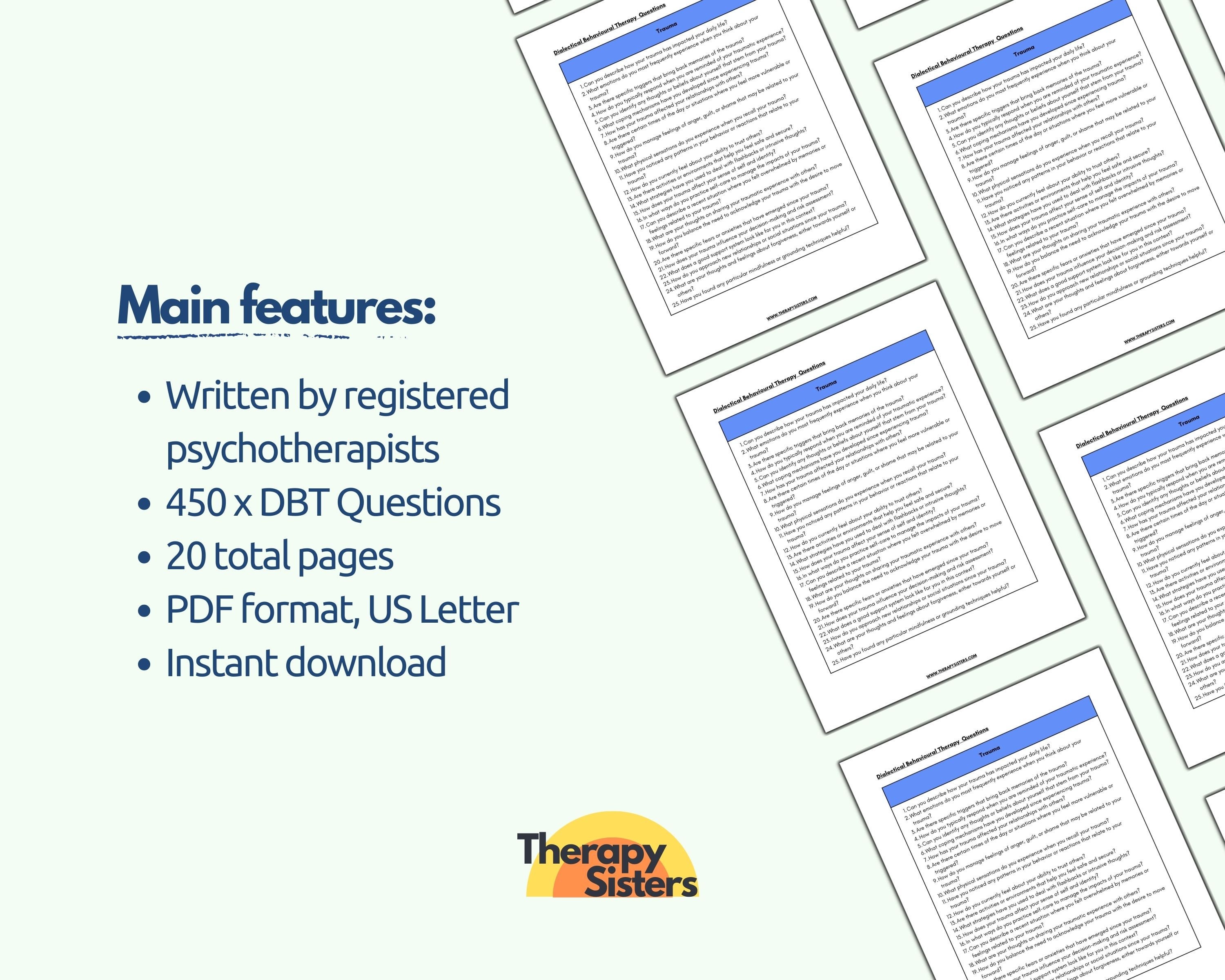 450 DBT Therapy Questions Therapy Interventions Therapy Cheat Sheet ...