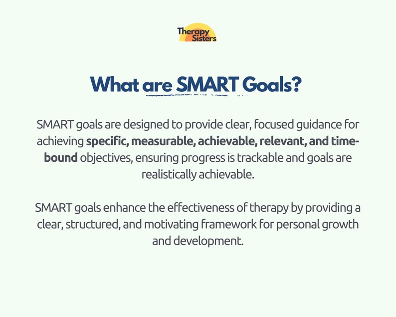 100 Anxiety SMART Goals Treatment Planning Guide | Therapy ...