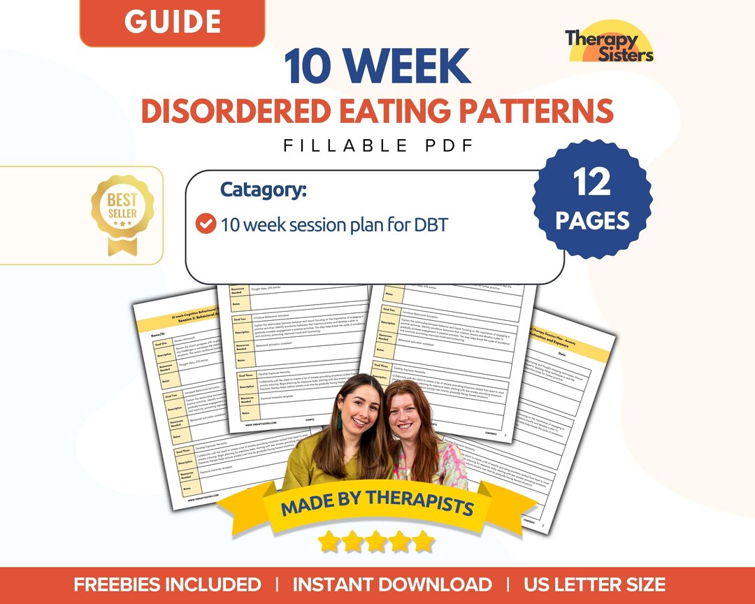 Pes Disordered Eating Pattern Example 10 Week DBT (disordered Eating Patterns) Session Plan | Therapy Scripts ...