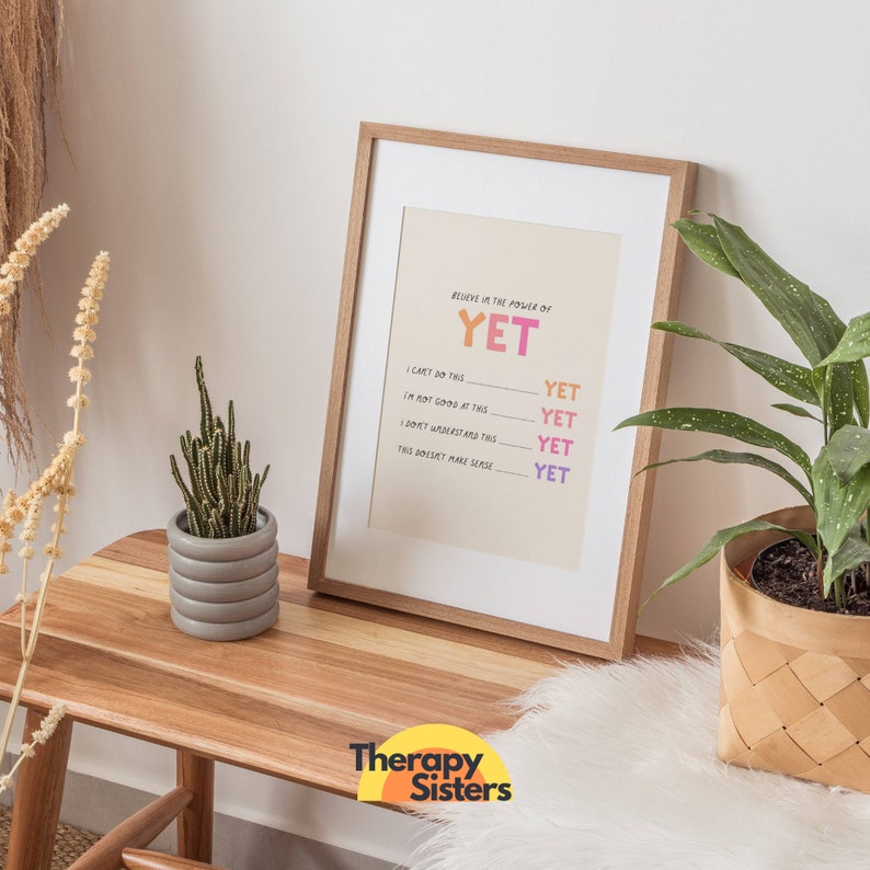 Positive Self Talk Therapy Office Decor Poster | Confidentiality ...