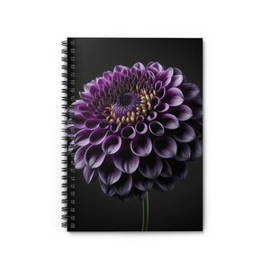 Purple Dahlia Spiral Notebook