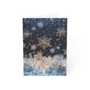 Celestial Snowfall-wenskaarten (blanco binnenkant)