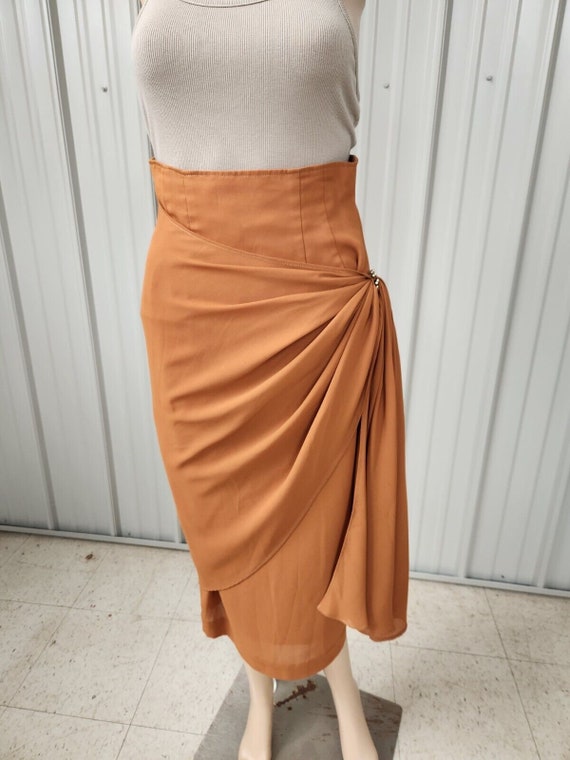 1930s Silk High Waist Skirt