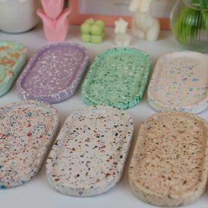 Olive Green Terrazzo Trinket Bowl