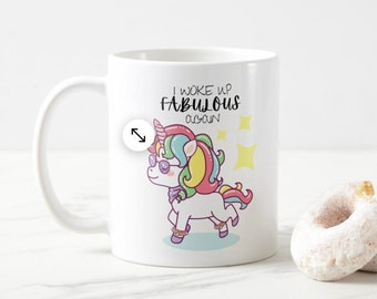 Je me suis réveillé fabuleux à nouveau tasse