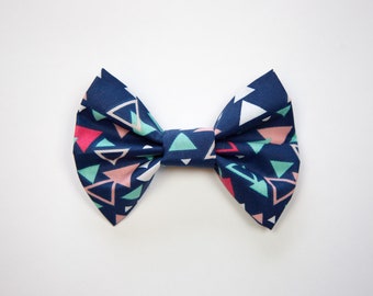 Blue Triangle Pet Bowtie