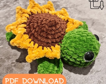 Sunflower Turtle crochet pattern