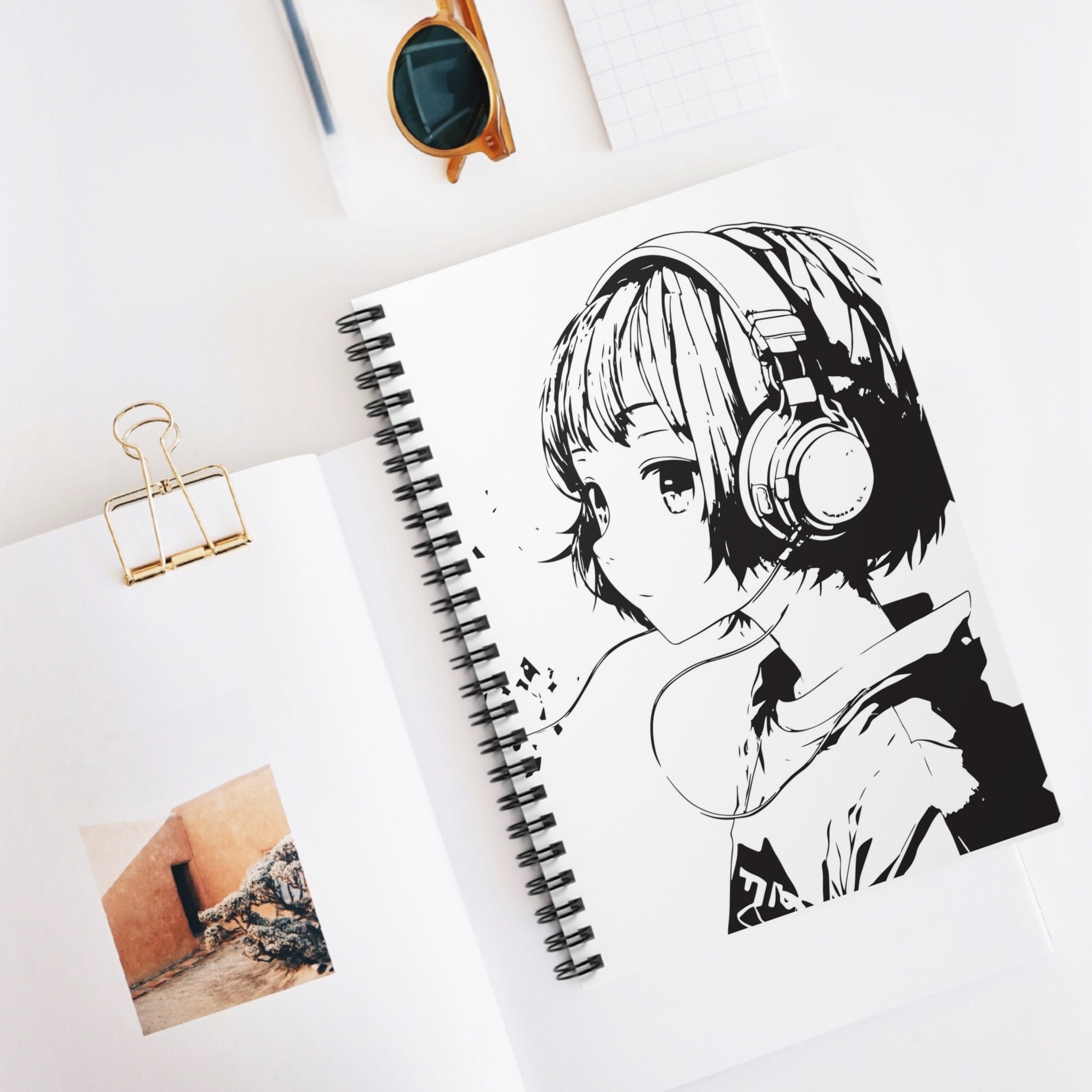 Serufu Yua - DIY anime Spiral Notebook for Sale by Arwain