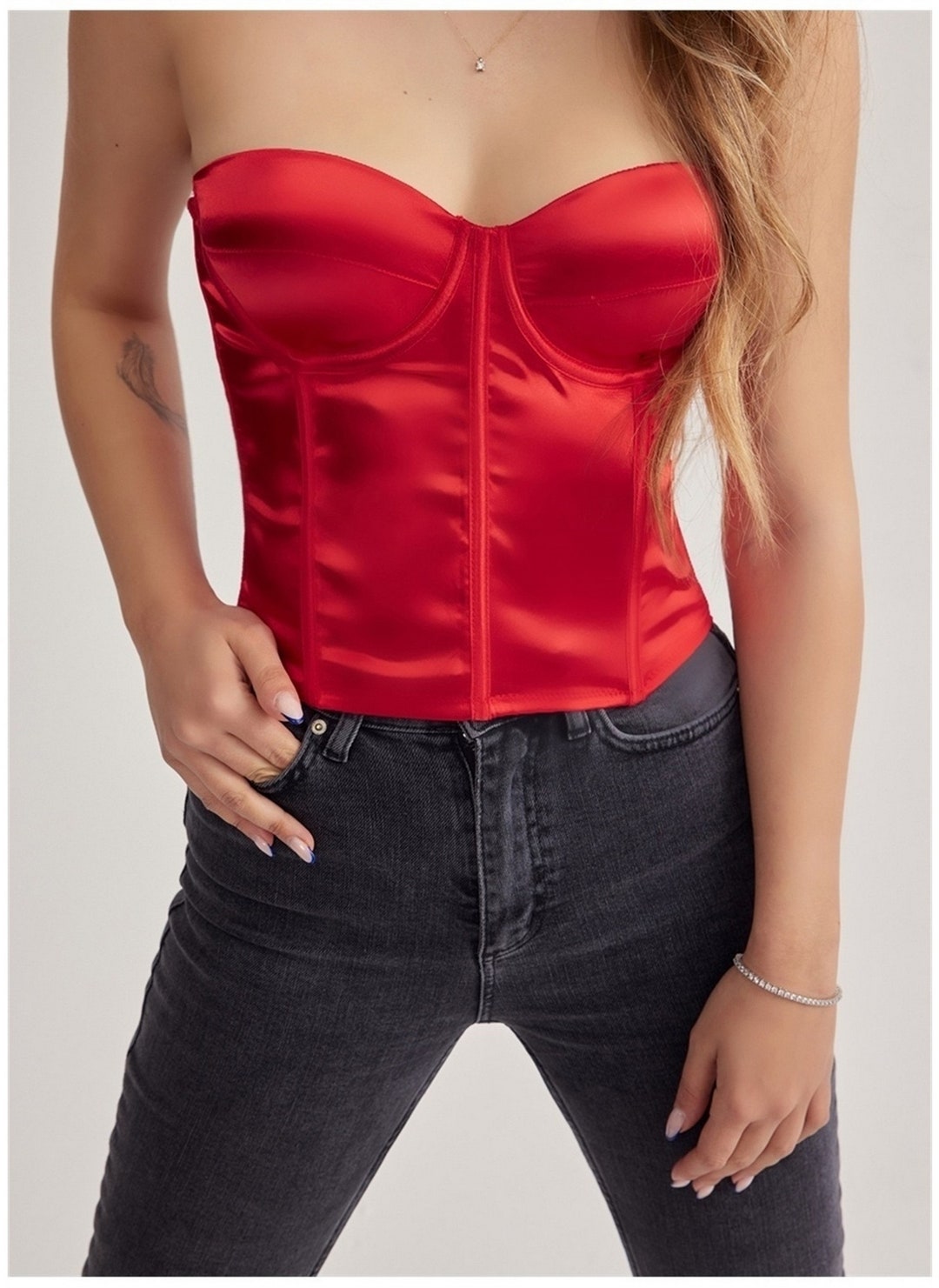 MISTY RED BUSTIER main image 0