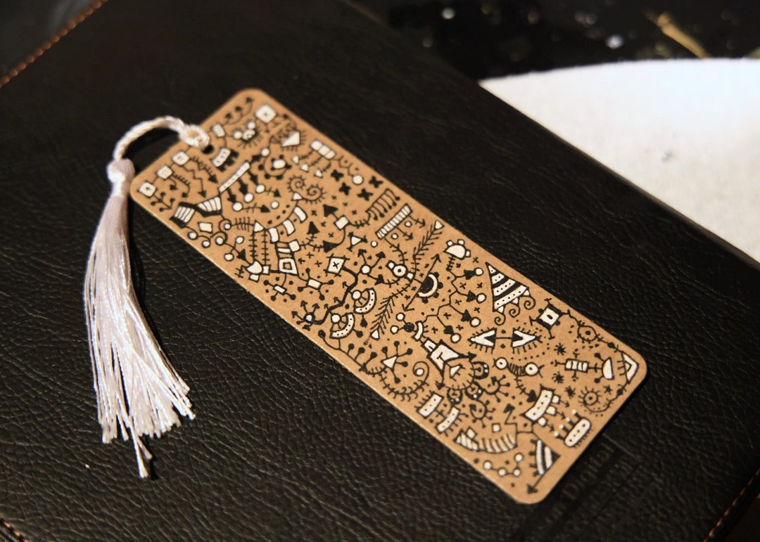 Hand Drawn Eco Friendly Bookmarks With Semi Gloss Finish and Etsy