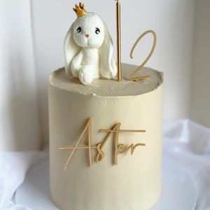 Fondant bunny cake topper , rabbit cake topper