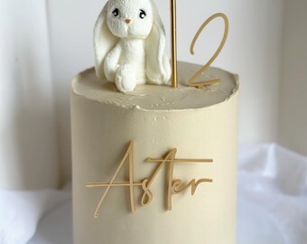 Fondant bunny cake topper , rabbit cake topper