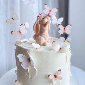 Fondant Hase Cake Topper: Kaninchen Dekoration