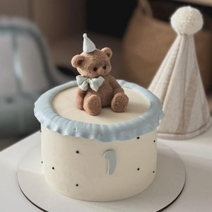 Fondant Teddybär Kuchen Topper