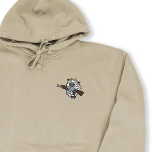 Embroidered Lamball Hoodie - Video Game Embroidery, Palworld Lamball, Gamer Gift, Cute Pal Inspired Embroidery, Unisex Cozy Sweatshirt