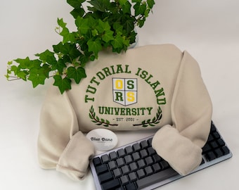 Old School RuneScape Tutorial Island University Embroidered Hoodie