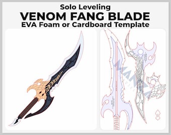 Kasaka's Venom Fang - Solo Leveling Cosplay Prop - Digital Template Pattern