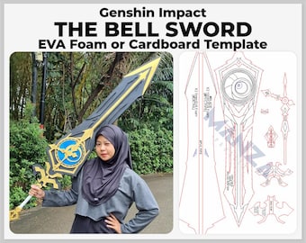 The Bell Sword - Genshin Impact Cosplay Prop - Digital Template Pattern