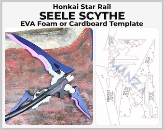 Seele Scythe - Honkai Star Rail Cosplay Prop - Digital Template Pattern