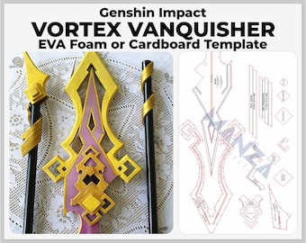 Vortex Vanquisher - Genshin Impact Cosplay Prop - Digital Template Pattern