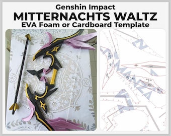Mitternachts Waltz - Genshin Impact Cosplay Prop - Digital Template Pattern