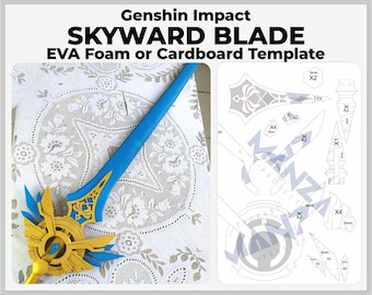 Skyward Sword - Genshin Impact Cosplay Prop - Digital Template Pattern