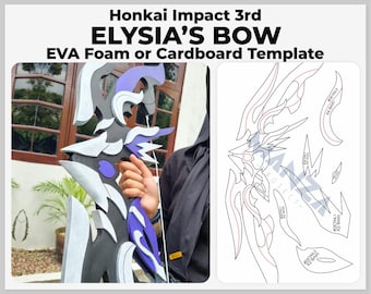 Elysia's Whisper of The Past Bow - Honkai Impact Cosplay Prop - Digital Template Pattern