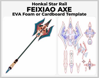 Feixiao Axe - Honkai Star Rail Cosplay Prop - Digital Template Pattern