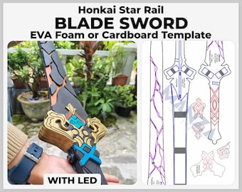 Blade Sword (With LED) - Honkai Star Rail Cosplay Prop - Digital Template Pattern