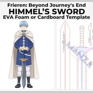 Himmel&#39;s Sword - Frieren: Beyond Journey&#39;s End Cosplay Prop - Digital Template Pattern