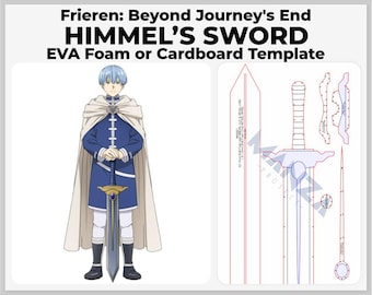 Himmel's Sword - Frieren: Beyond Journey's End Cosplay Prop - Digital Template Pattern