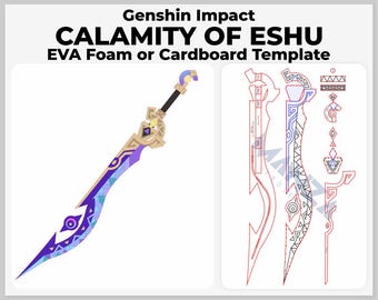 Calamity of Eshu - Genshin Impact Cosplay Prop - Digital Template Pattern