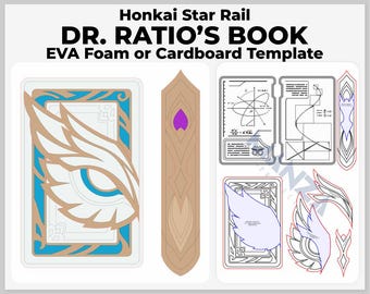 Dr. Ratio's Book - Honkai Star Rail Cosplay Prop - Digital Template Pattern