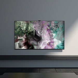 Digital Art / Samsung TV Digital Art, Abstract Female Portrait / Digital art download, Art Poster. Woman - female energy