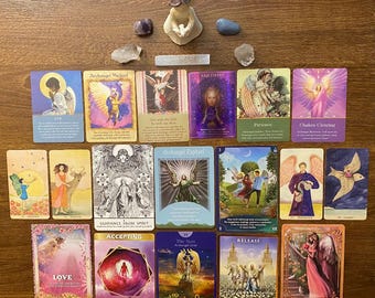 Mensajes de tus ángeles - Mensajes de energía angelical curativa - Consejos y orientación angelical - Lectura intuitiva y detallada de cartas del tarot y el oráculo