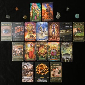 Argent + lecture d'analyses financières avec prévisions - Orientations sur la situation financière - Finances futures - Tarot intuitif détaillé + Lecture de cartes Oracle