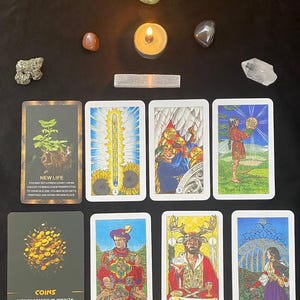Lectura de preguntas financieras, de dinero y de carrera: haga 2 preguntas, lectura intuitiva detallada de cartas del tarot y del oráculo, carrera y finanzas actuales