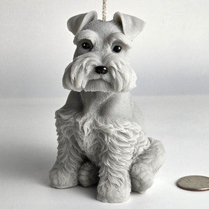 Schnauzer Dog Candle – Hand Painted or Solid Soy Wax – Scented Option – Dog Lover Gift