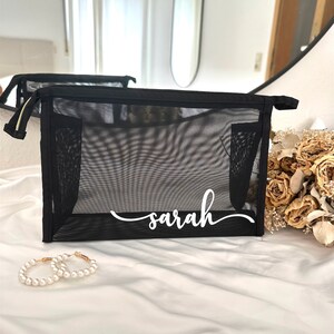 theBRIDESBOXX personalisierte Kosmetiktasche Kosmetikbeutel Kulturbeutel Makeuptasche Geschenk customized Make up bag Style 3