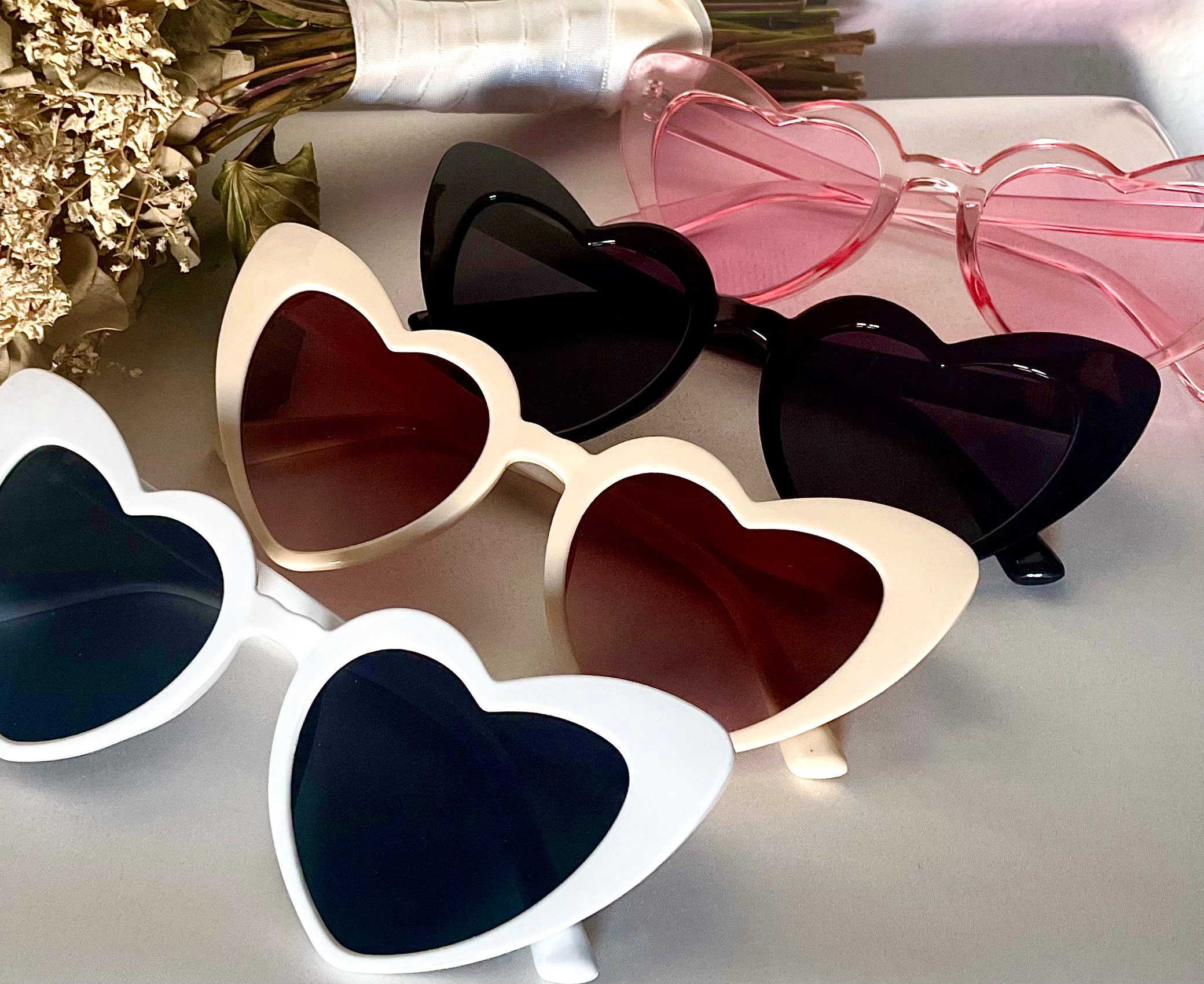  Heart Evangelista Sunglasses Retro Cat Eye Trendy