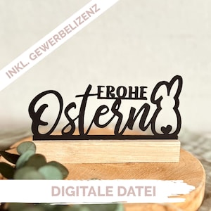 Plotter-Datei / Lasercut-Datei „Frohe Ostern“ - SVG | DXF