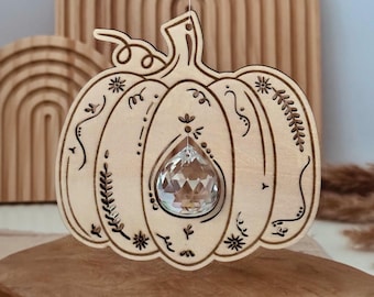 Laser file: Autumn suncatcher &quot;Pumpkin&quot; including commercial license | SVG | Download