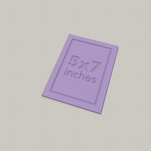3D-Druck-Datei: STL & 3MF Schneideschablone | Schablone für Papierschneider 5x7 inches | 5"x7" inkl. Gewerbelizenz | Download